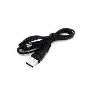 Cable USB Type A to 5.5mm Barrel Jack Adapter