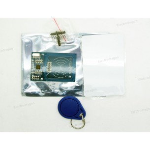 Kit RFID lecteur de carte / Module DÃ©tecteur (13.56Mhz, RC522, S50, Mifare One)