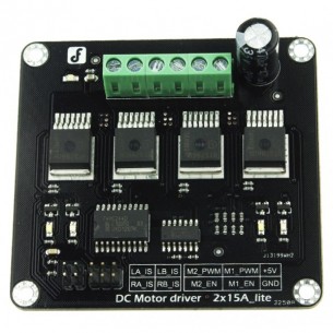 DC Motor Driver 2Ã—15A - Lite