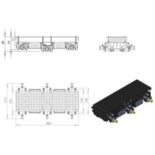 ChÃ¢ssis tout-terrain Ã  6 roues motrices "Wild Thumper" Dagu (aluminium, 34 : 1)