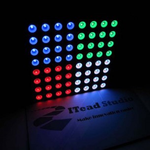 60mm Square 8*8 LED Matrix - RGB (Circle-Dot)