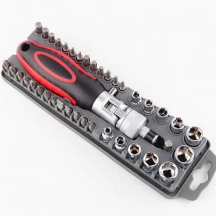 ProsKit SD-2309 40 Pcs cliquet rÃ©versible tournevis W / Bits & Sockets Set outils Ã  main jeu de tournevis Torx Hex