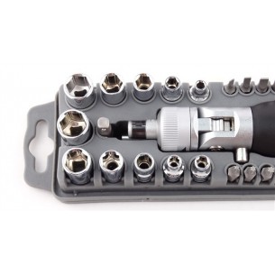 ProsKit SD-2309 40 Pcs cliquet rÃ©versible tournevis W / Bits & Sockets Set outils Ã  main jeu de tournevis Torx Hex