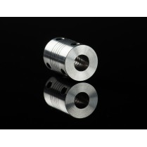 Aluminum Flex Shaft Coupler - 5mm to 5/8/10/12/mm