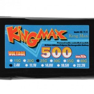 Polymer Lithium Ion Battery - 500mAh 7.4v