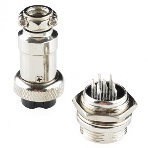 6-Pin Chassis Connector - Panel Mount (male & female)