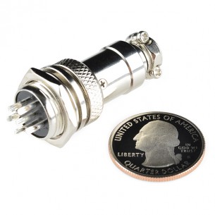 6-Pin Chassis Connector - Panel Mount (male & female)