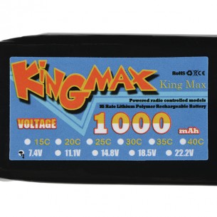 Polymer Lithium Ion Battery - 1000mAh 7.4v