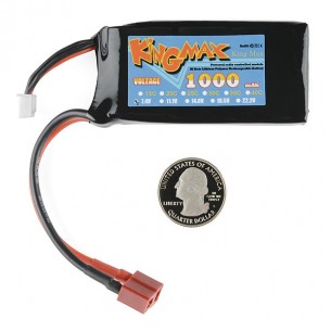 Polymer Lithium Ion Battery - 1000mAh 7.4v