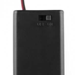 Battery Holder 2xAA with Switch and JST Connector