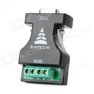 Adaptateur, Convertisseur d'interface RS232 to RS485 - Black