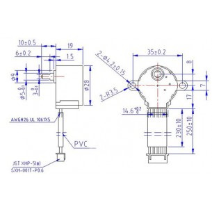 Moteur pas Ã  pas 5V + Carte de Commande ULN2003