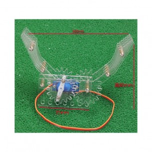 Robot Arm Clamp / Gripper, en plastique transparent