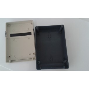 BOITIER PLASTIQUE  GRIS/BLANC DIM 157x107x50 mm