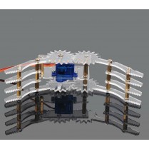 Robot Arm Clamp / Gripper, en plastique transparent
