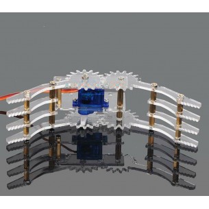 Robot Arm Clamp / Gripper, en plastique transparent