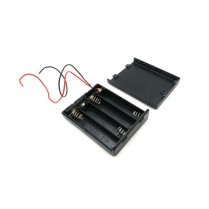 Support pour 4 piles AAA avec button et fils