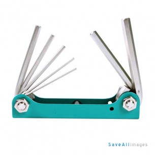 Pro'skit 8pk - 021n 7 Pcs pliant clÃ©s hexagonales (1.2,2 2.5, 3,4, 5,6 mm)