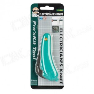 Pro'sKit PD-998 Couteau en acier inoxydable pliante Ã©lectricien - Vert