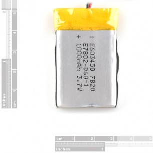 Polymer Lithium Ion Battery - 1000mAh