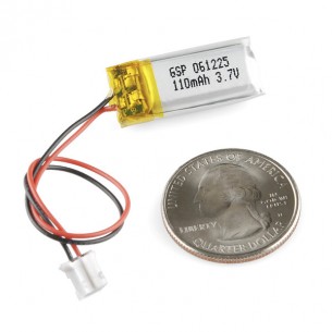 Polymer Lithium Ion Battery - 110mAh