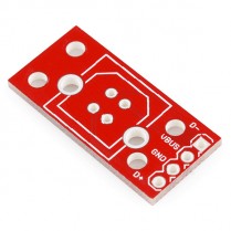 USB Female Type B Vertical Breakout Board