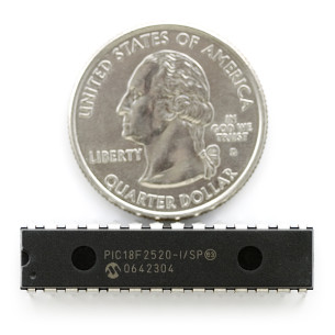 PIC 18F2520 - 28 Pin 40MHz 32K 10A/D